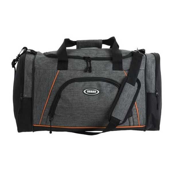 Сак за пътуване, С джобове и презрамка, Сив