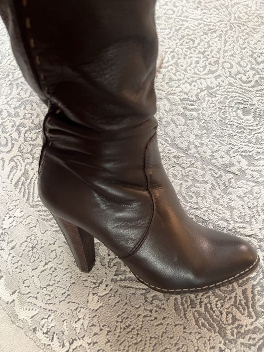 Кожаные сапоги как новые