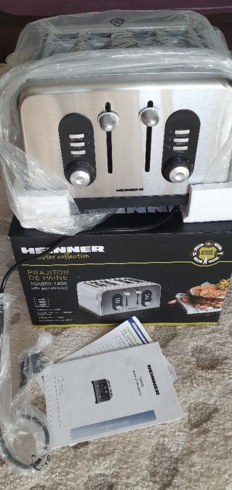 Vând prăjitor de pâine HEINNER HTP-BK1400XMC/ 4 Felii