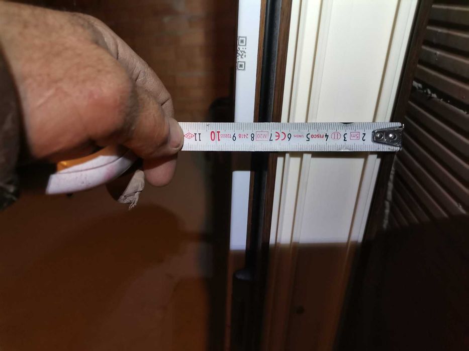 PVC врата  цвят орех