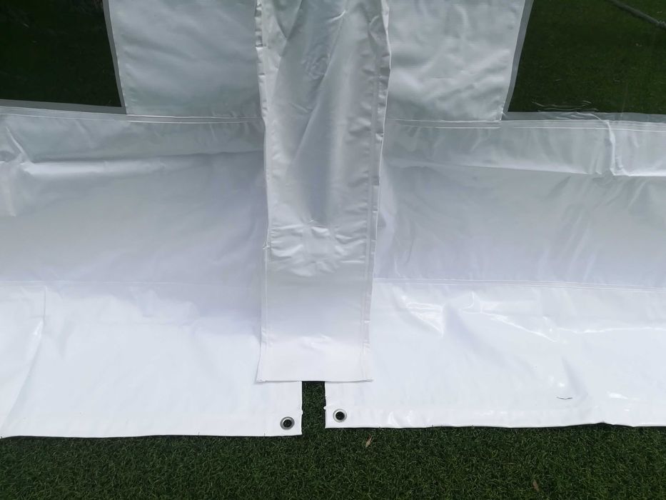 Професионална шатра 4х10м, огнеустойчив PVC брезент 550гр/м2