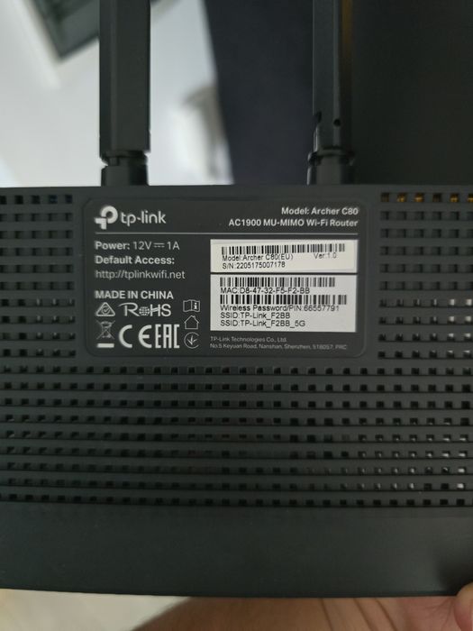 Router TP-Link Archer C80 AC1900 Gigabit Dual Band MU-MIMO