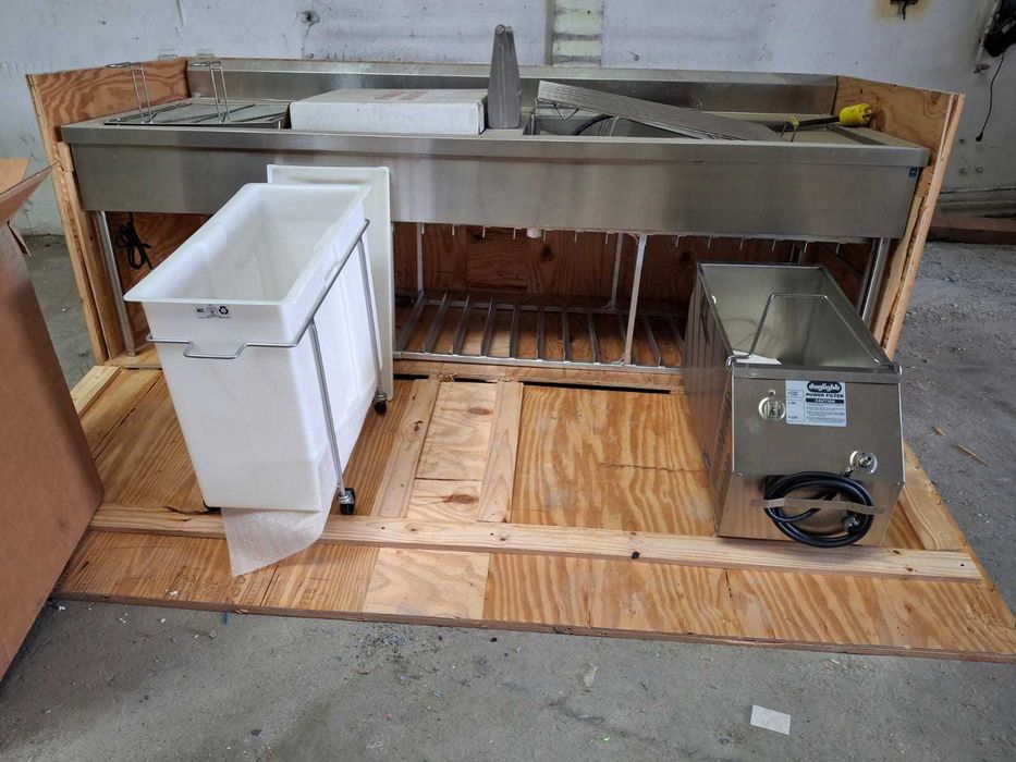 Linie Industrială Pui și Gogoși DAYLIGHT DONUTS DPS-11 + Banc Panare și Cărucior 15 Tăvi – NOUĂ