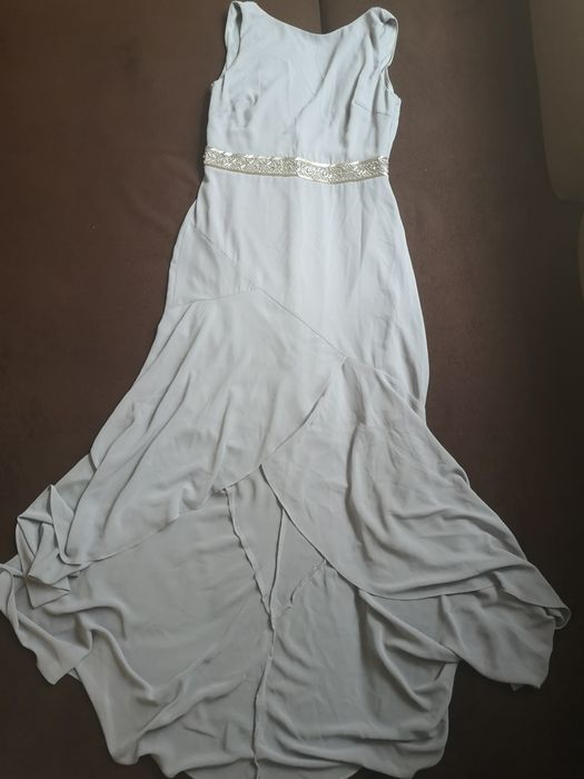 Официална синьо сива рокля tfnc london