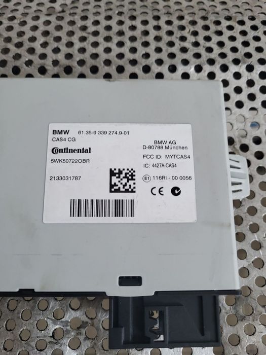 Modul Calculator CAS4 Bmw Cod 9339274 F10 F11 F06 F07 F12 F13 F01 F02 X3 X4 F25 F26 Etc. Dezmembrez Bmw F10 F11 LCI M Paket Cod Motor N55B30 3.0 3.5 4