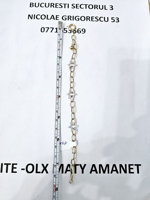 Vand bratara din aur 14 k 3.86 g cod ms 11