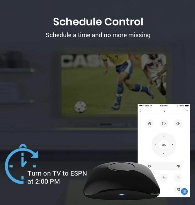 Telecomanda inteligenta Broadlink RM4 pro, RF, IR, WIFI - Smart Google