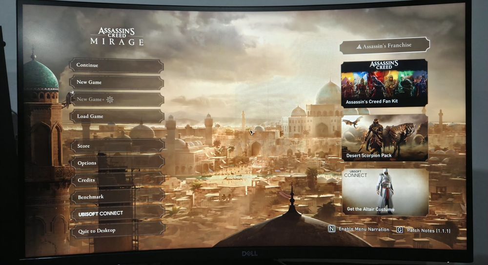 Monitor Gaming curbat LED DELL