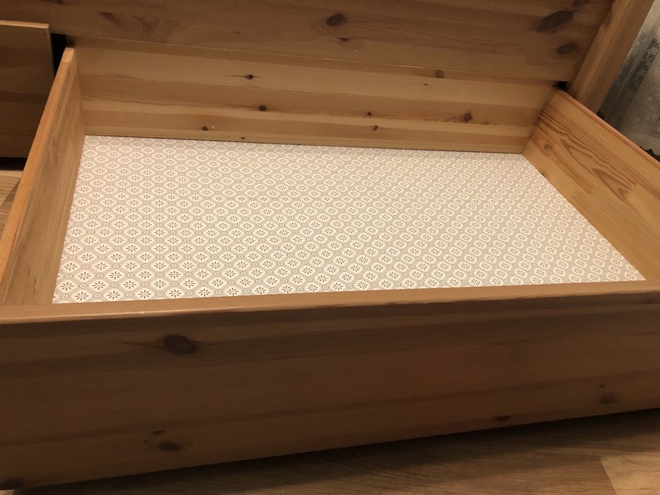 Pat lemn masiv ikea 160*200