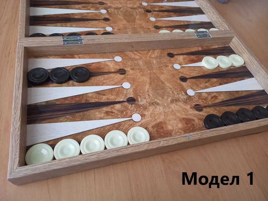 Луксозна голяма дървена табла за ценители и поле за шах 50*50 см