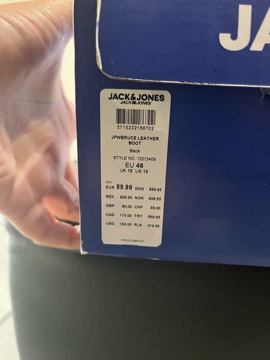 Мъжки елегантни боти Jack & Jones номер 46