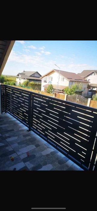 Balustrada din tablă decupată