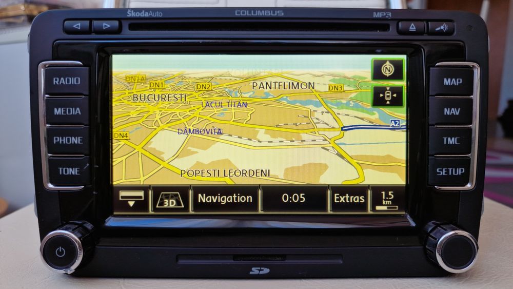 Skoda RNS 510 Columbus + Hati Full + Cod Pin + Antena GPS !