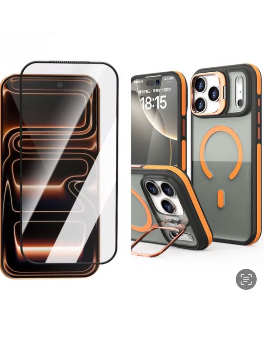 Husa Magsafe ShockProof + Folie Sticla - Iphone 17 PRO MAX AIR