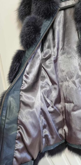 Палто с естествен косъм