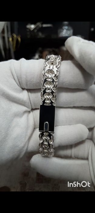Серебряный браслет рамзес