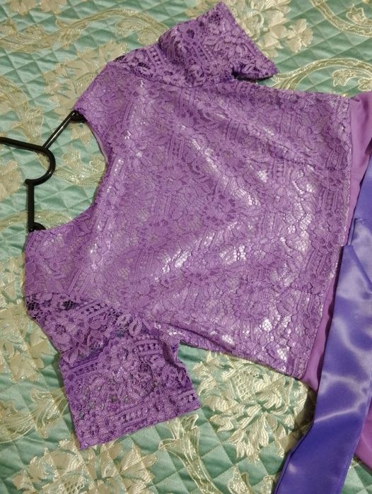 Вечернее платье сиреневое шифон