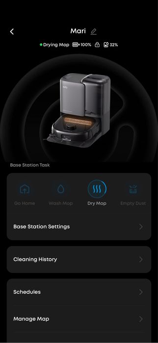 Eufy e25, aspirator cu mop, statie praf, apa curata, murdara, garantie