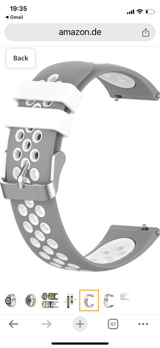 Силиконови каишки Garmin, Fossil  18 mm