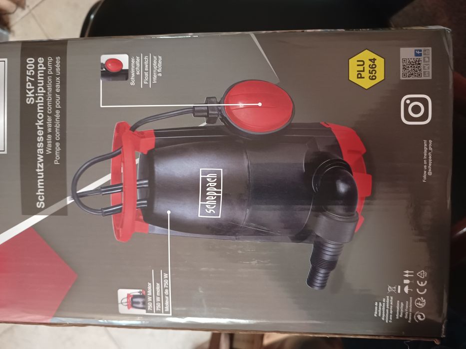 Потопяема помпа Scheppach Germany SKP7500, 750W