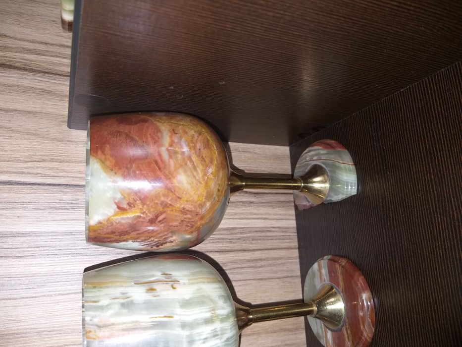 6 рюмок из оникса