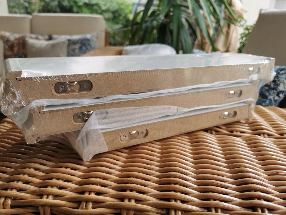 Set de 3 etajere - lemn alb