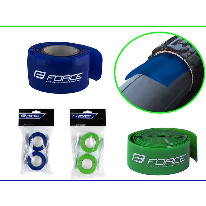Защитна лента против пробиване за вело гуми 10-29" FORCE, 25/35мм 2бр.