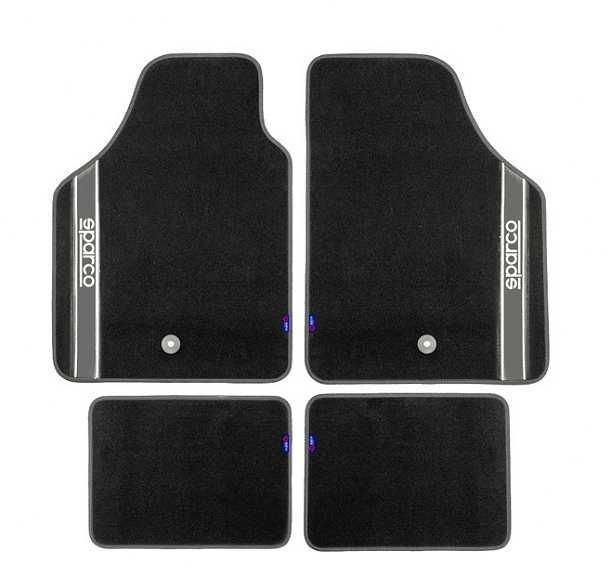 Универсални мокетни стелки Sparco - червени, сиви, сини или черни