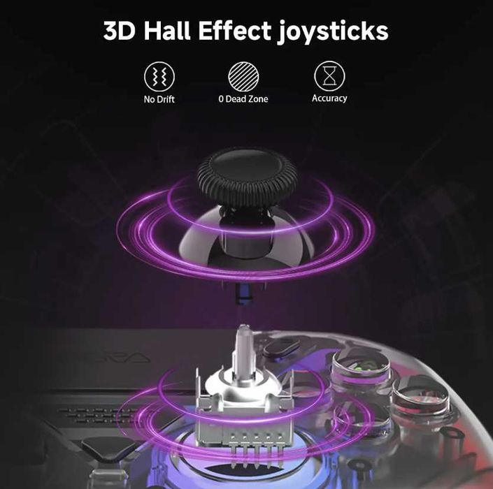 Controller PS5 Wireless Hall Effect 1000mAh Vibrații Bluetooth PC