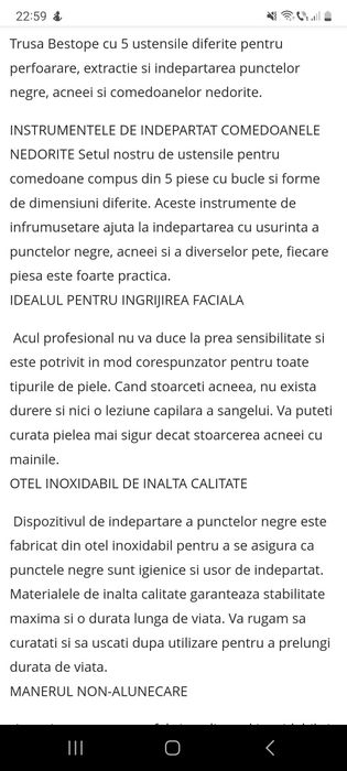 Bestope- kit pentru cosuri si puncte negre