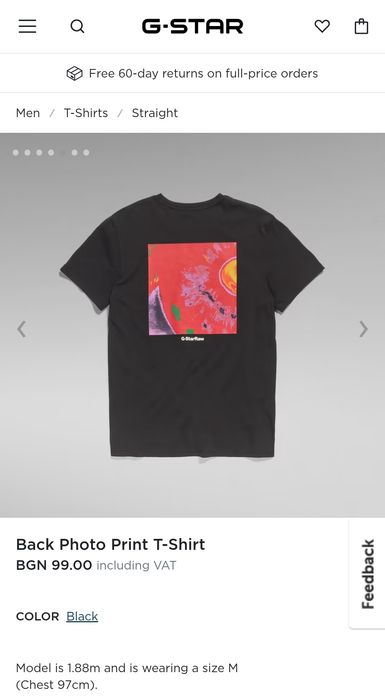 Оригинална НОВА тениска G-Star Raw Photo Print S M L XXL мъжка