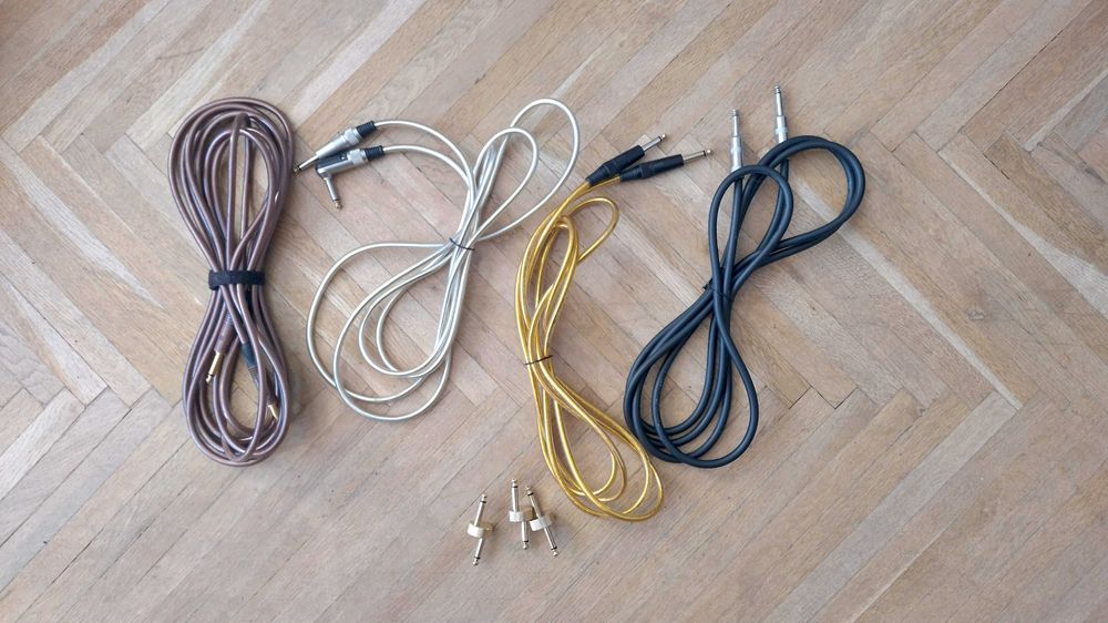 Кабели за китара, различна дължина, метални конектори