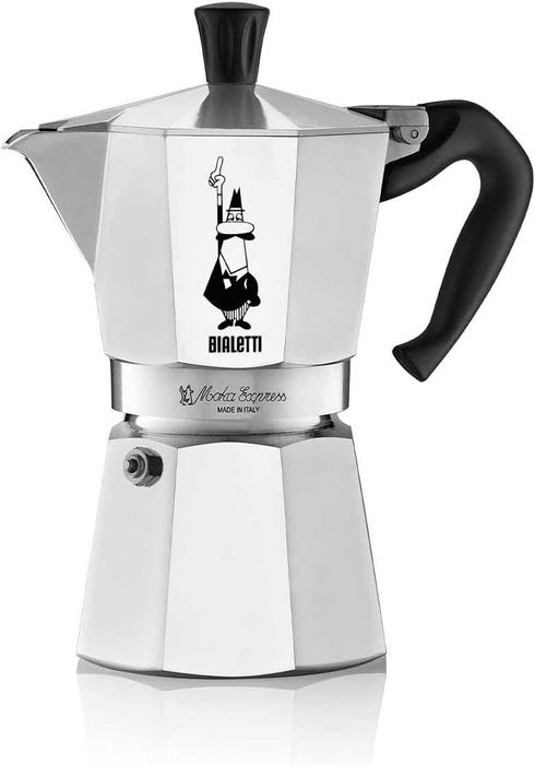 Bialetti Moka Express Кафеварка, За 6 чаши (270 мл)