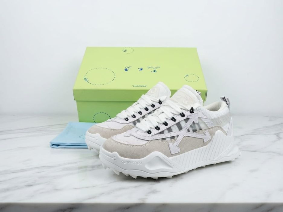 Adidasi OFFWhite Odsy 1000 Alb - Full Box - Model Unisex