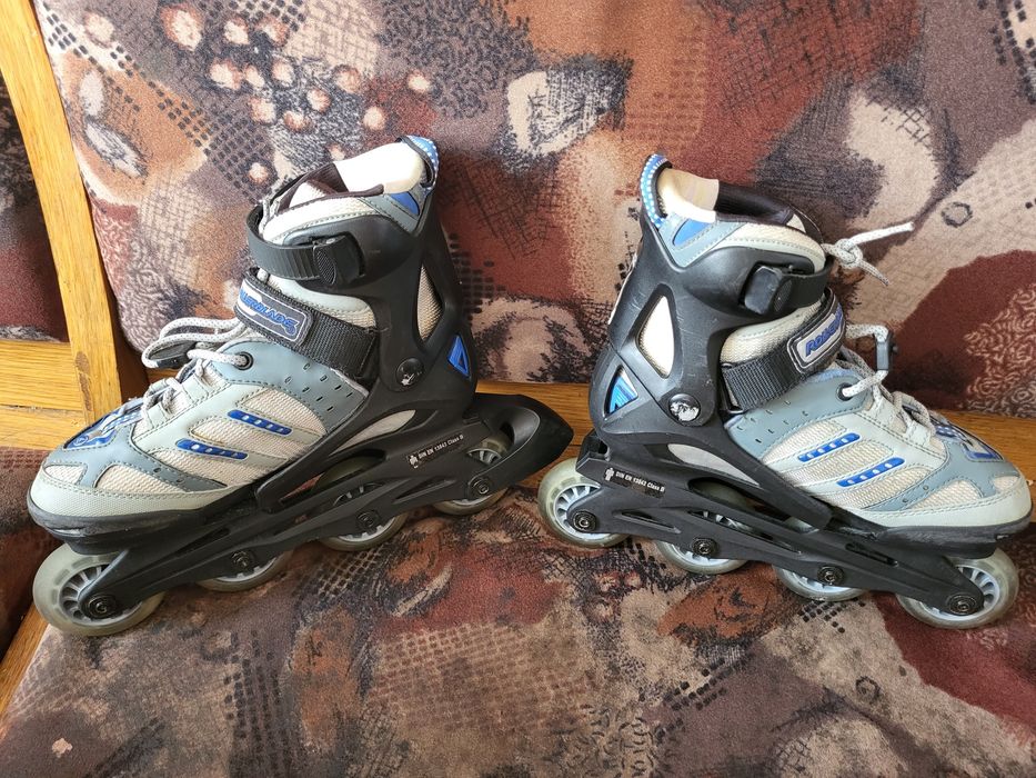 Role Reglabile Gri-Negru Blade