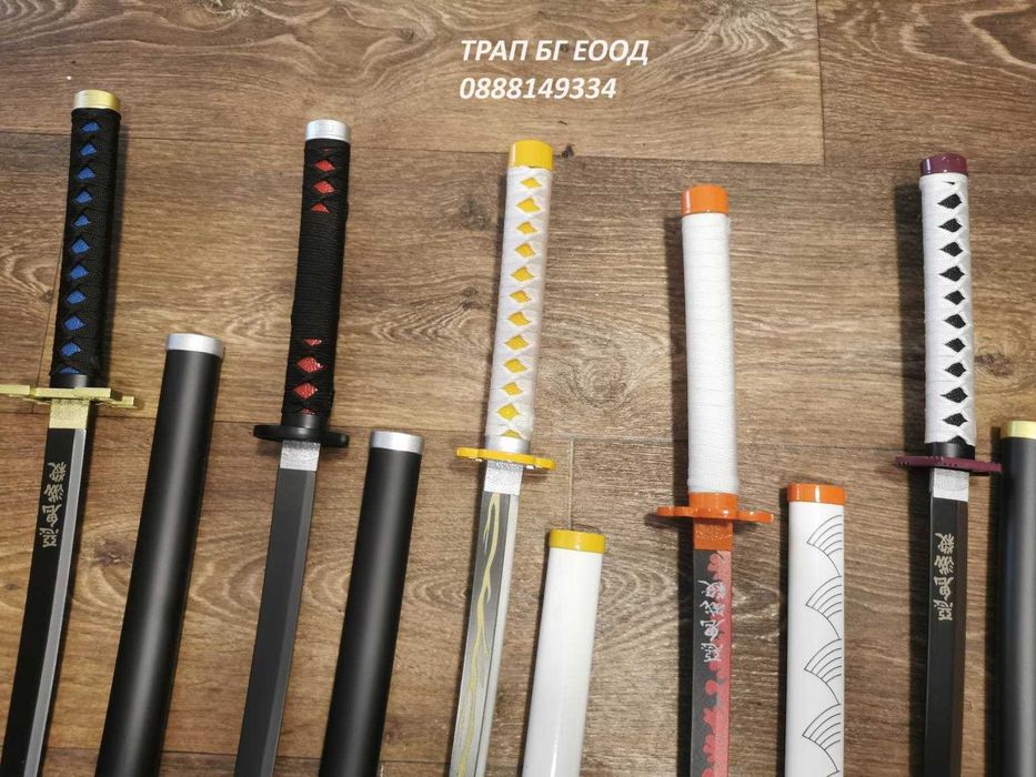 Demon Slayer Katana Меч 75 см Катана Cosplay Острие от СТОМАНА