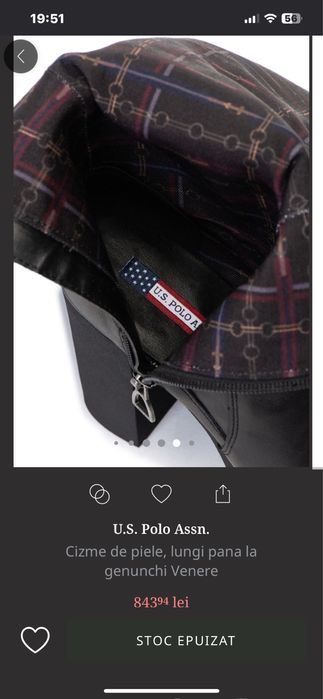 cizme piele noi  U.S.Polo Assn impecabile