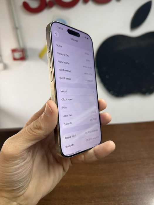 Vand Iphone 16 Pro 256Gb Natural Titanium