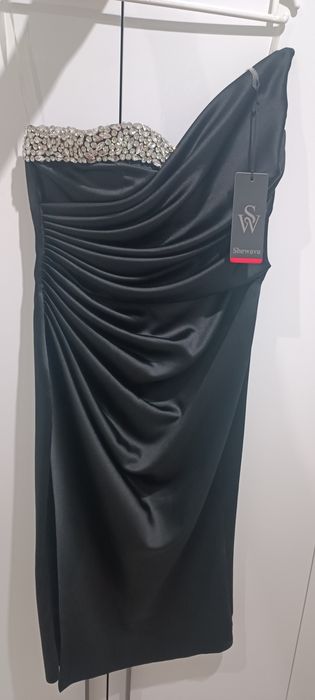 Чёрное вечернее платье 42 размер