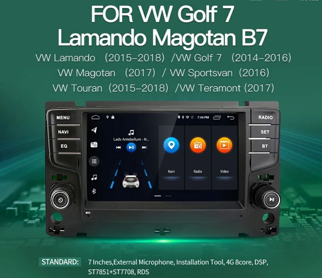 Фолксваген голф 7 Мултимедия андроид multimedia vw golf 7 gps гр. София ...