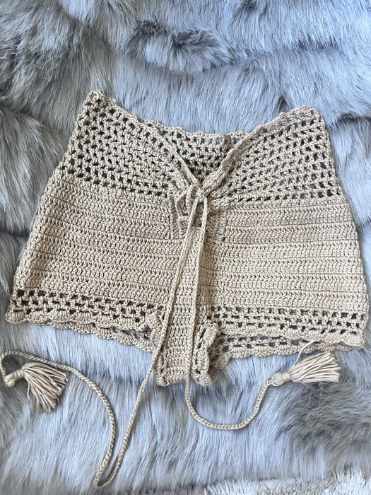 Плетени памучни къси панталонки + подарък къси панталонки