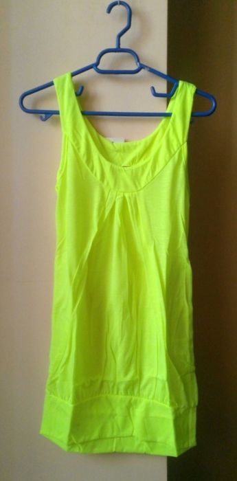 Top dama culoare galben neon