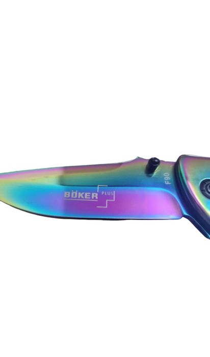 Нож, Boker Plus, F90, Стомана, 210 мм, Черен/хамелеон