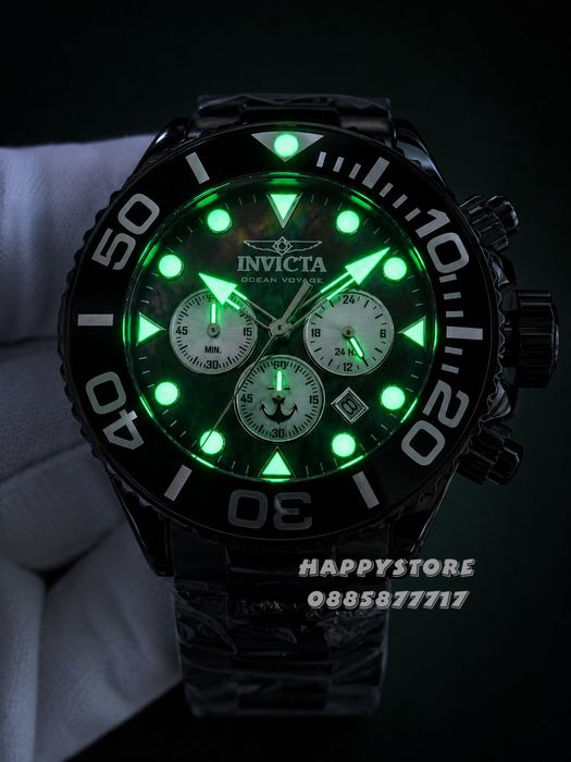 INVICTA Ocean Voyage Black 52 mm, Инвикта нов мъжки часовник