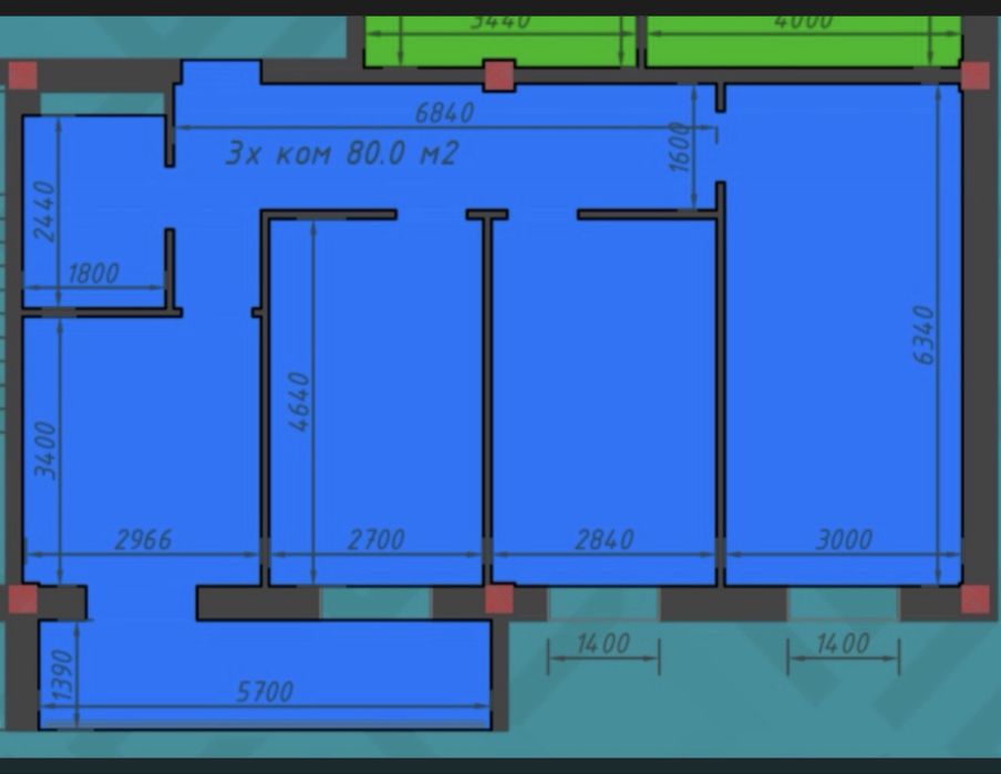 Продается 3х комнотная квартира новостройка Яккасарой жк