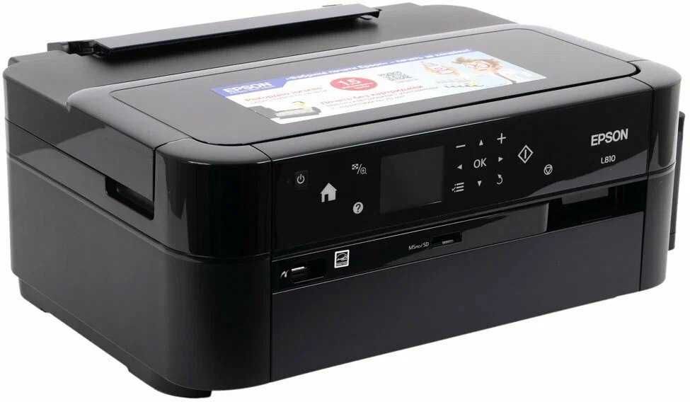 Принтер Epson L810 - A4/Струйный/6-цветный/СНПЧ/Фотопечать
