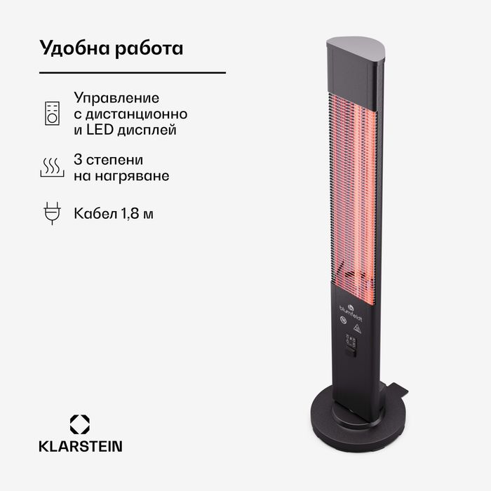 Нов ! Запечатан !  Гаранция до 04.2028 Heat Guru 3000W Инфрачервен нагревател отоплител печка