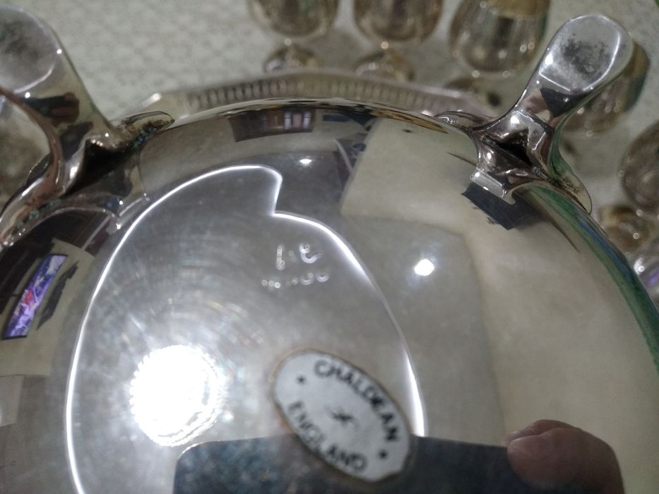 Английский Сервиз посеребренный.