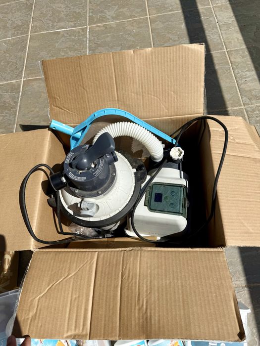Pompa filtrare apa piscina, Intex Krystal Clear SX925 Plus, spartura de sticla