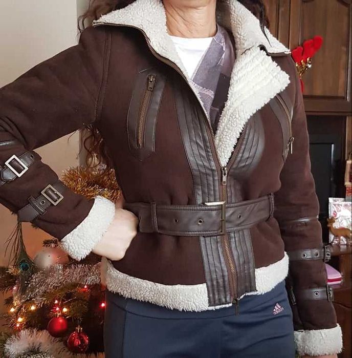 Дамско късо велурено яке, Morgan, S